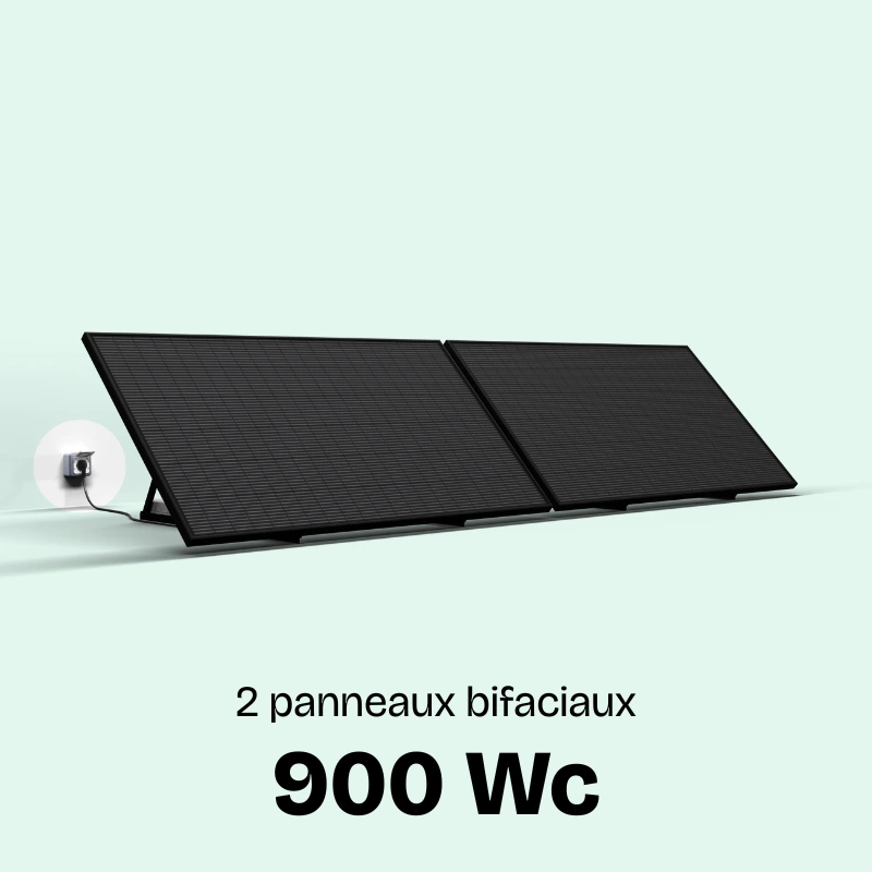 panneau solaire plug and play 900W français Voltec Solar batterie sunethic à brancher sur prise