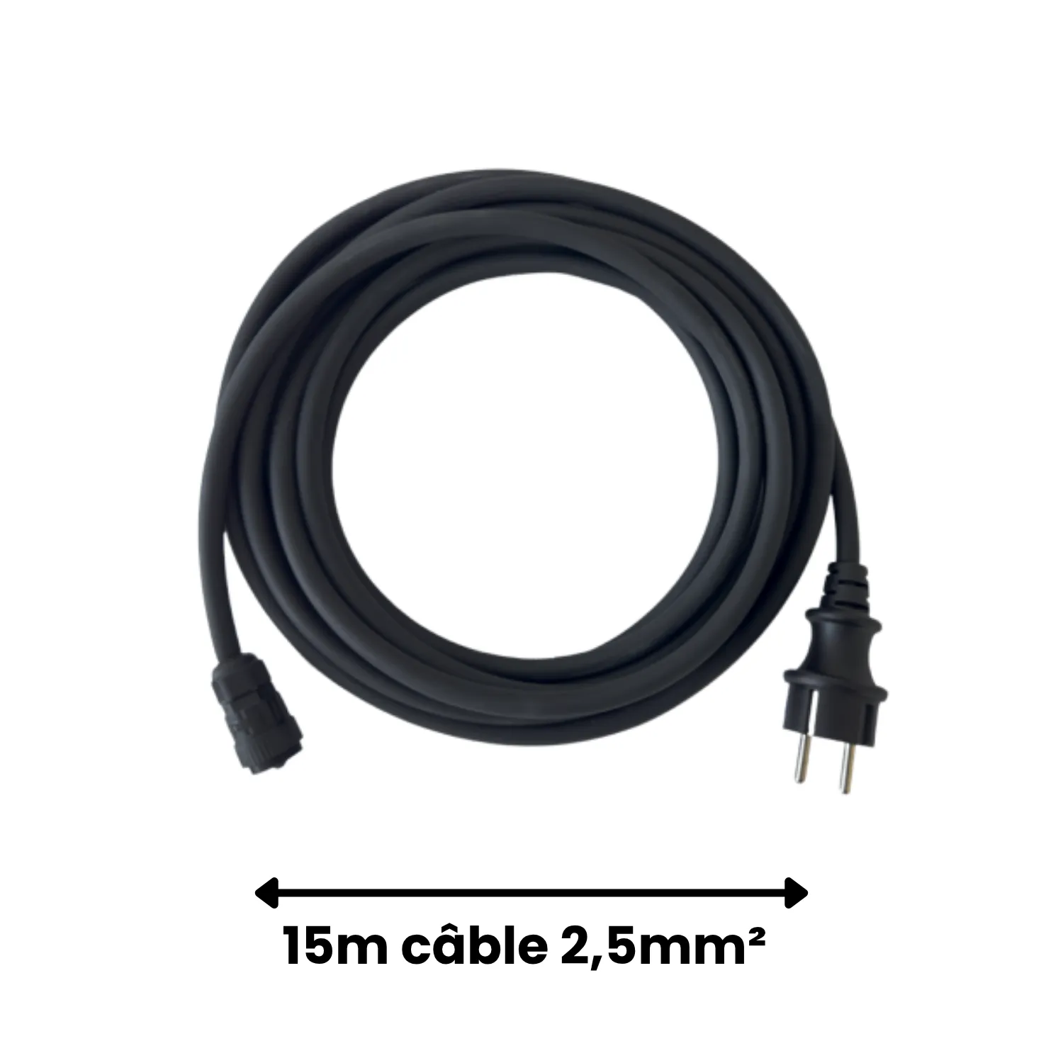APsystems – Cordon AC 15m pour micro-onduleur EZ1 – 2.5mm2