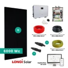 Composition kit solaire sunethic E 6000wc avec onduleur sungrow