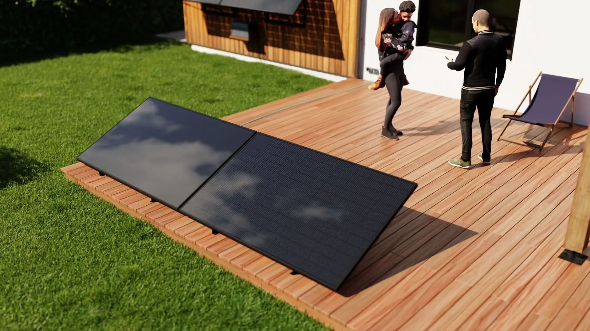 Station panneau solaire plug and play