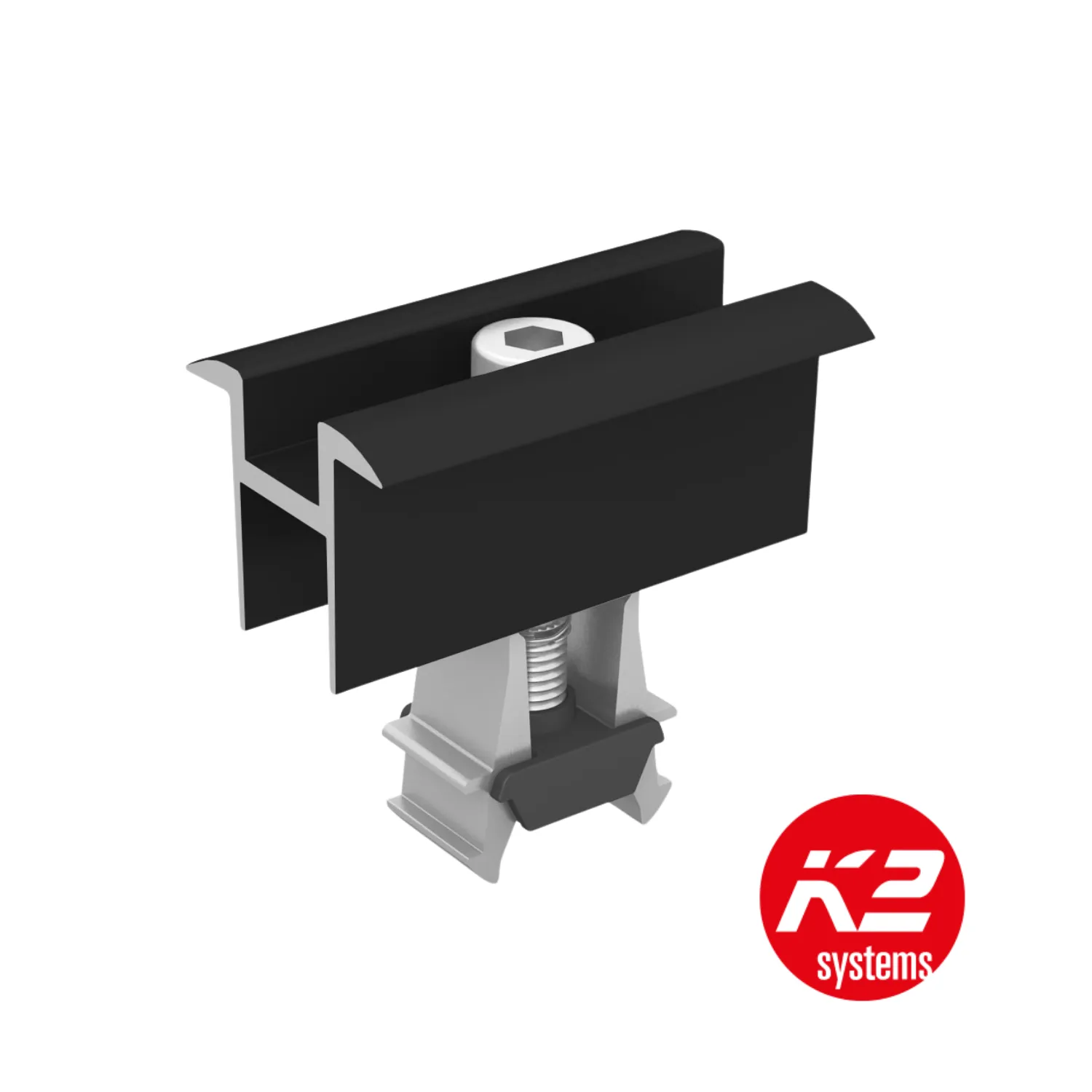 K2 - Etrier Intermédiaire Noir Universel 30-42 Hauteur de cadre entre 30 et 42mm