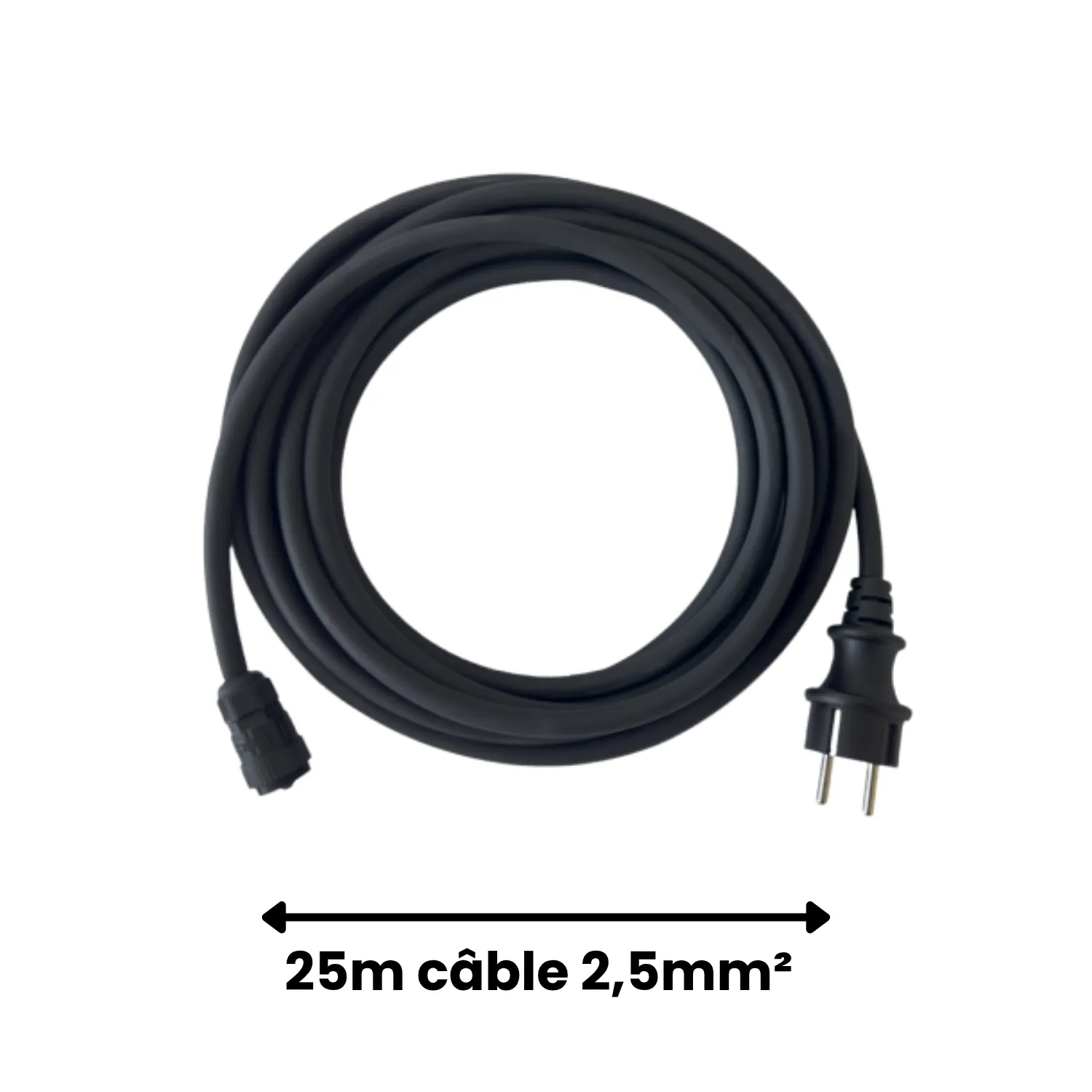 APsystems – Cordon AC 25m pour micro-onduleur EZ1 – 2.5mm2