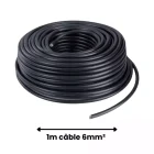 KBE - Câble solaire 1m - 6mm2 - NOIR