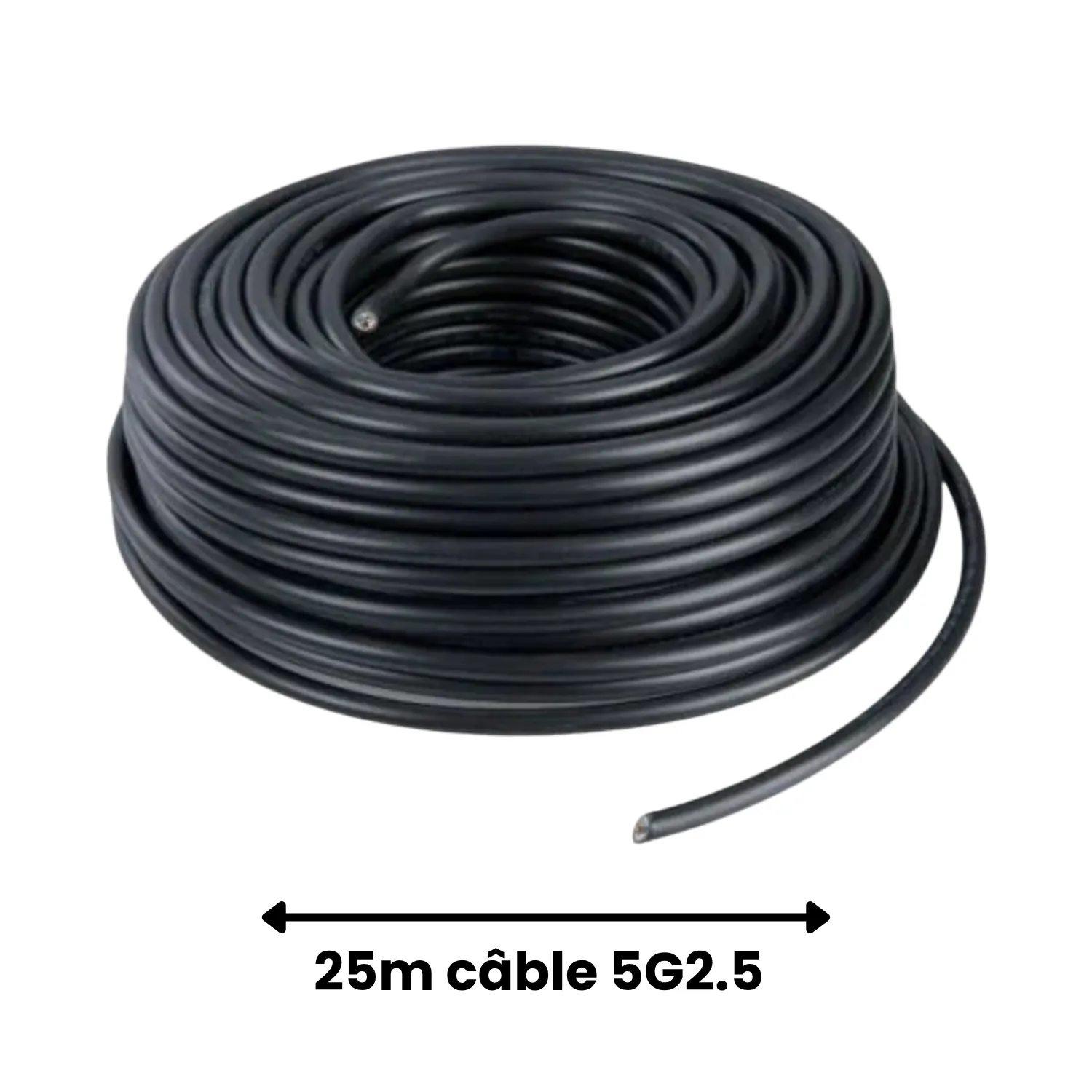 Bobine 25m Câble 5G2.5