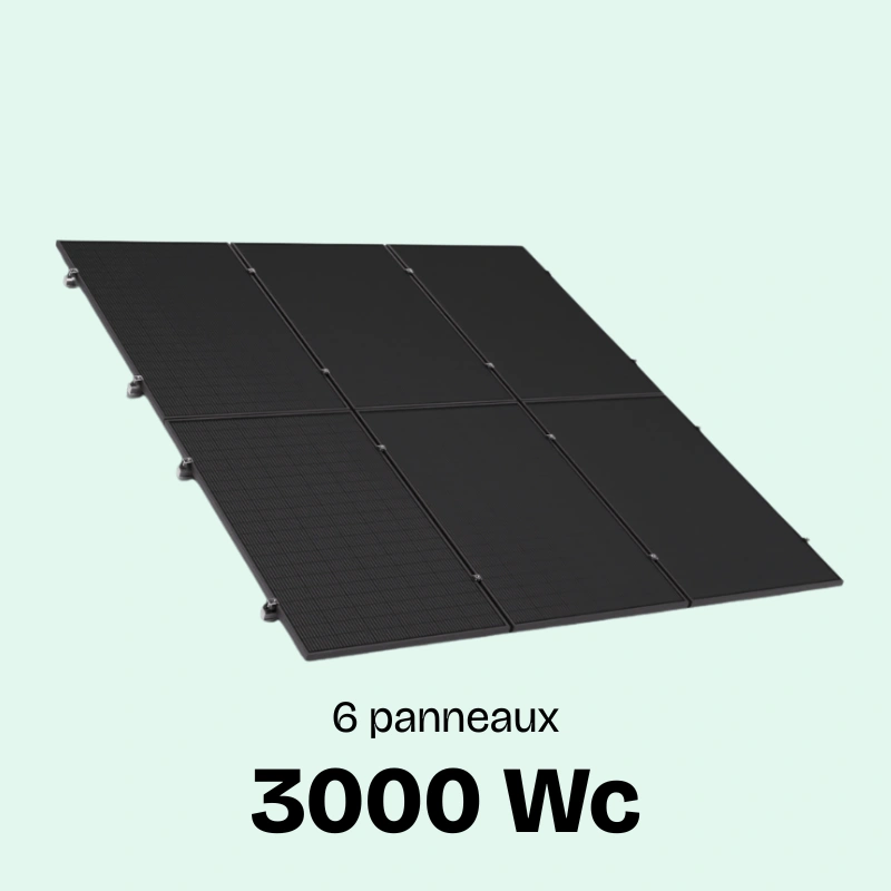 kit solaire autoconsommation 3000Wc français toiture Sunethic à poser soi-mêmei