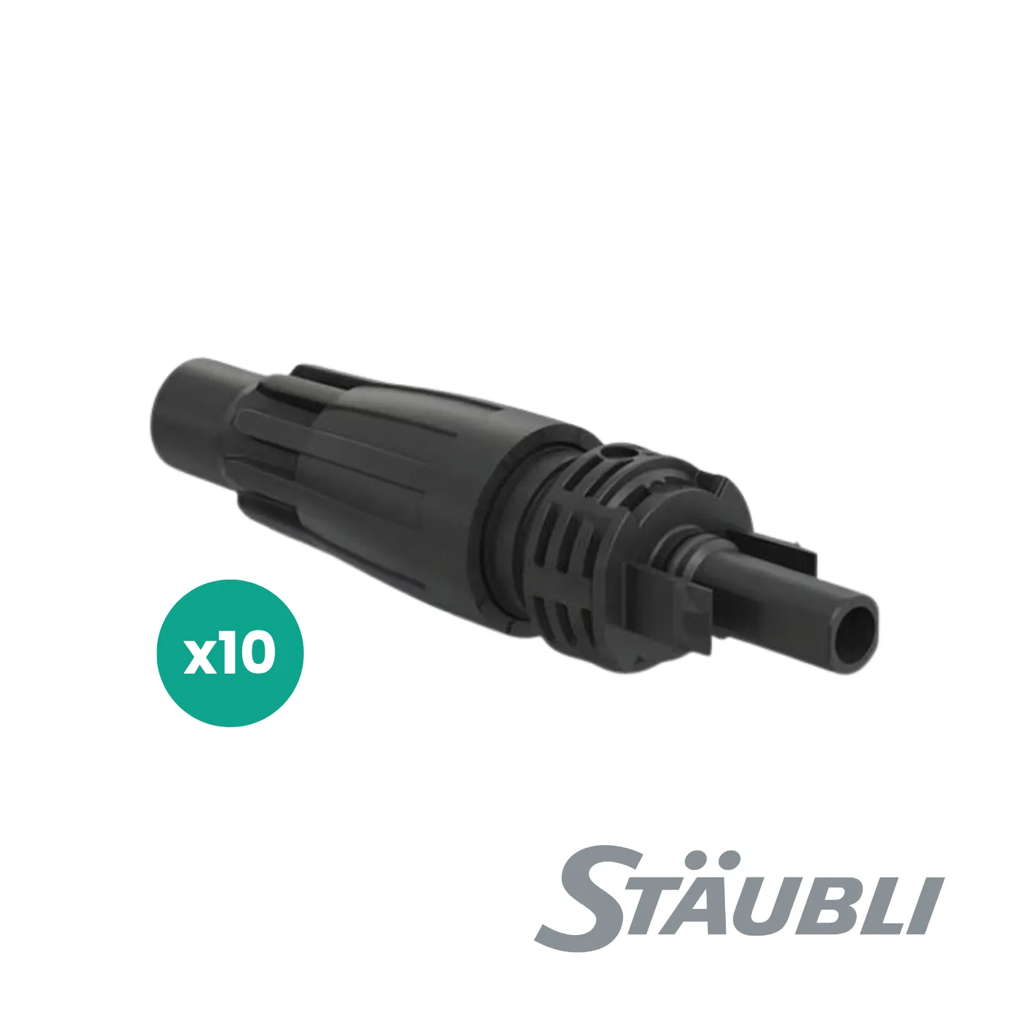 STÄUBLI - MC4-Evo Ready - Connecteurs mâle - Sachet de 10 pcs - PV-KST4-EVO READY - section de câble 4-6 mm²