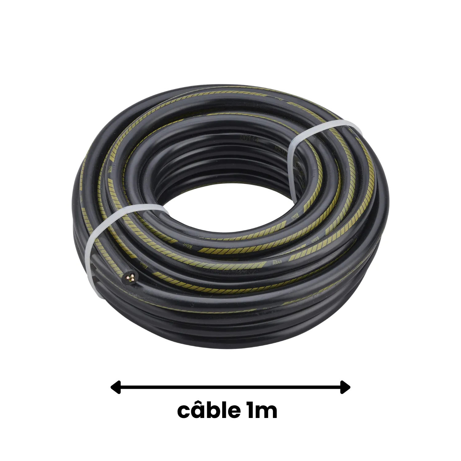 Câble 3G2.5 rigide RO2V U1000 1M