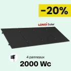 SUNETHIC Kit solaire 2000Wc E2000 LONGI SOLAR Plug and Play