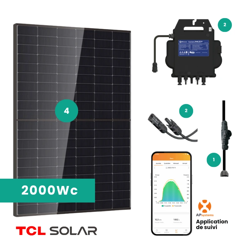 kit solaire 2000Wc TCL Solar