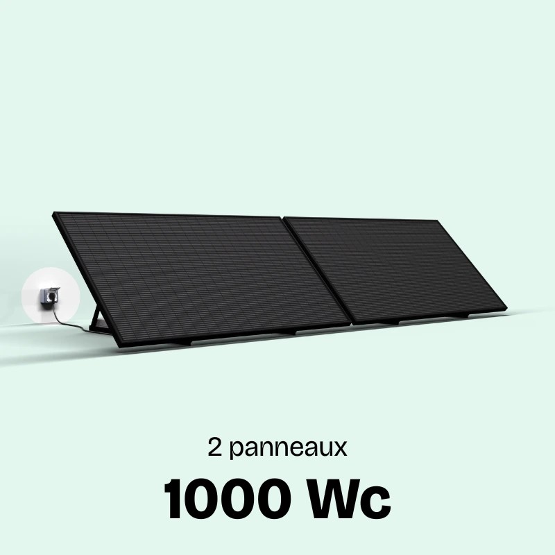 panneau solaire plug and play 1000W français Voltec Solar sunethic à brancher sur prise