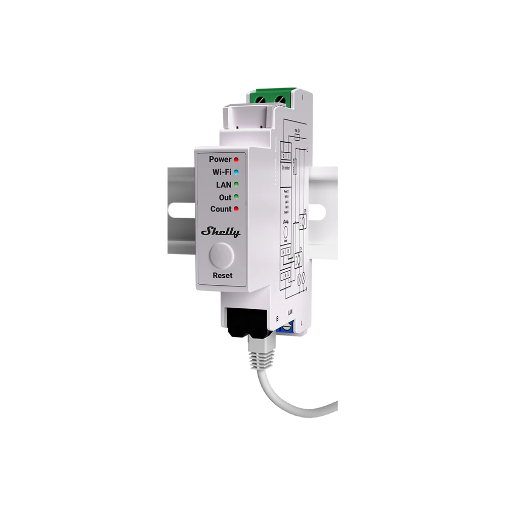 compteur de consommation et de surplus monophasé shelly Pro EM 50A