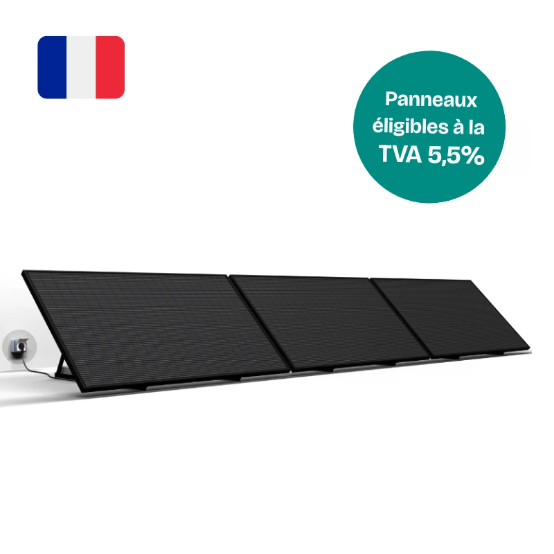 Station solaire 3 panneaux plug and play 1500 wc