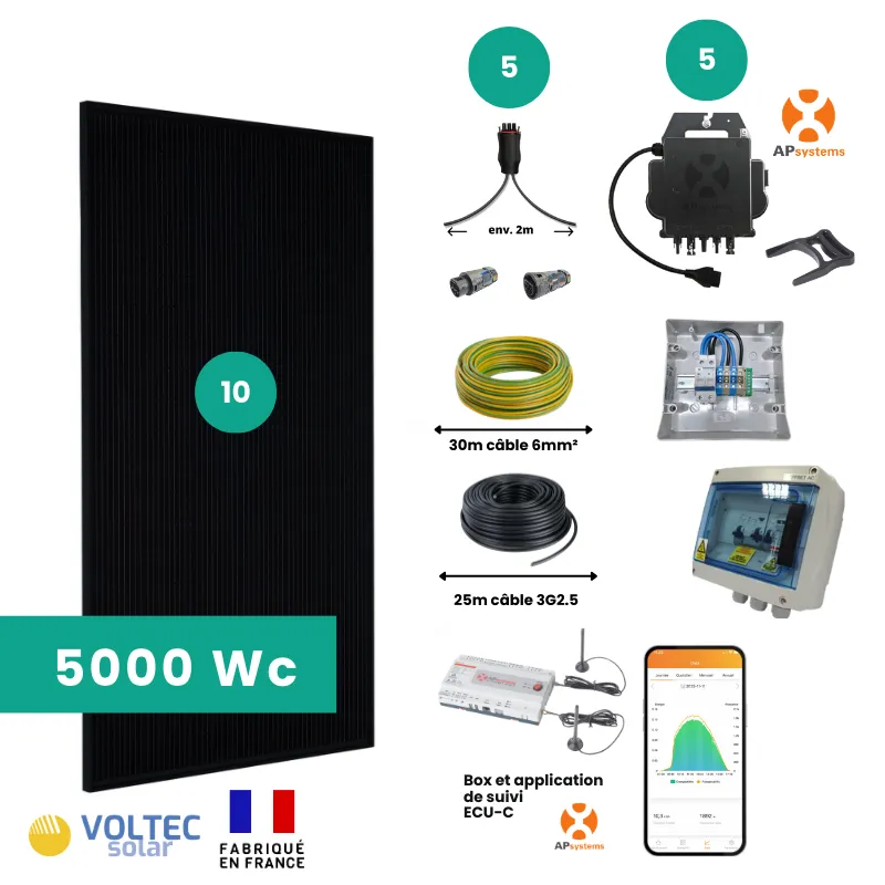 Kit Solaire Autoconsommation 5000W Français
