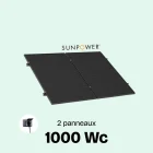 kit solaire plug and play 1000wc 2 panneaux solaires sunpower