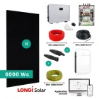 composition kit SUNETHIC Kit solaire E6000 - Longi Sungrow avec batterie 5 kWh