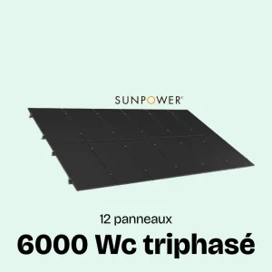 SUNETHIC Kit solaire 6000Wc E6000 Triphasé Sunpower