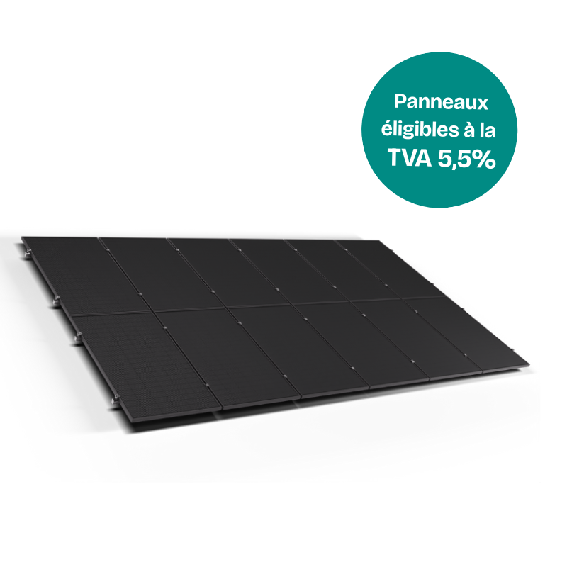 Station solaire 12 panneaux français éligibles à la tva 5,5%