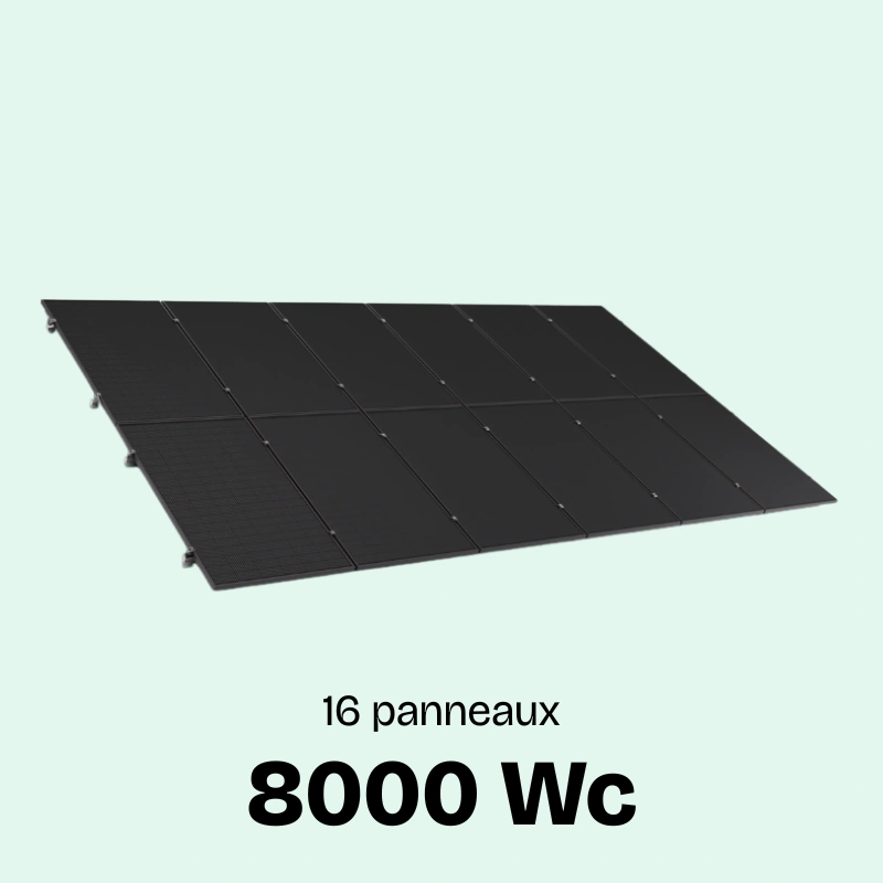 kit solaire autoconsommation 8000Wc français toiture Sunethic Voltec Solar à poser soi-même