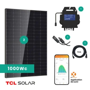 SUNETHIC Kit solaire 1000Wc E1000 - TCL SOLAR