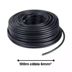 KBE câble solaire 100m 6mm2 noir