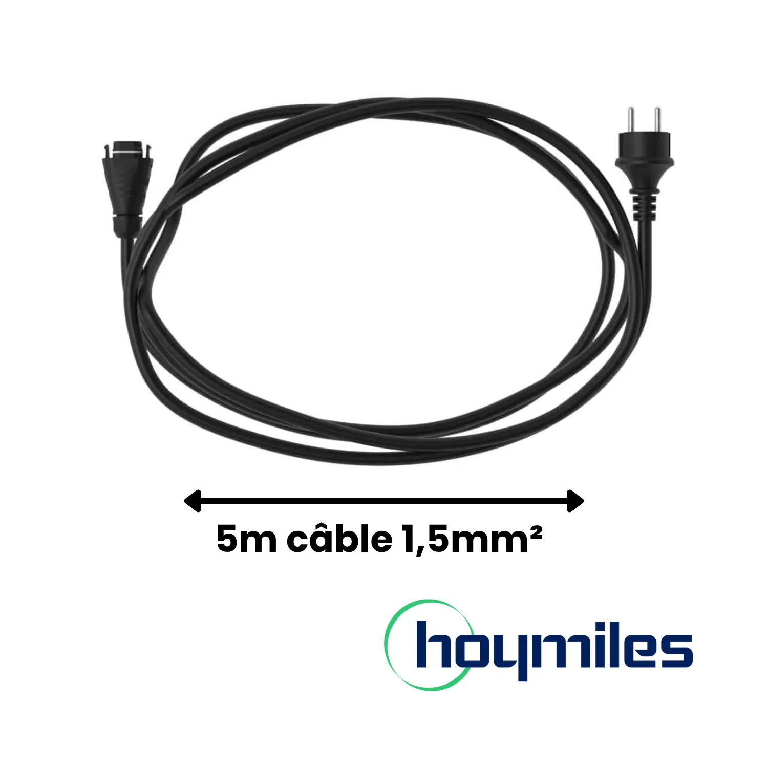Hoymiles– Cordon AC 5m pour micro-onduleur HMS – 1,5mm2