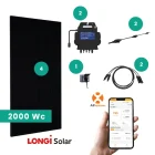 composition du kit solaire 2000wc panneaux solaires longi solar