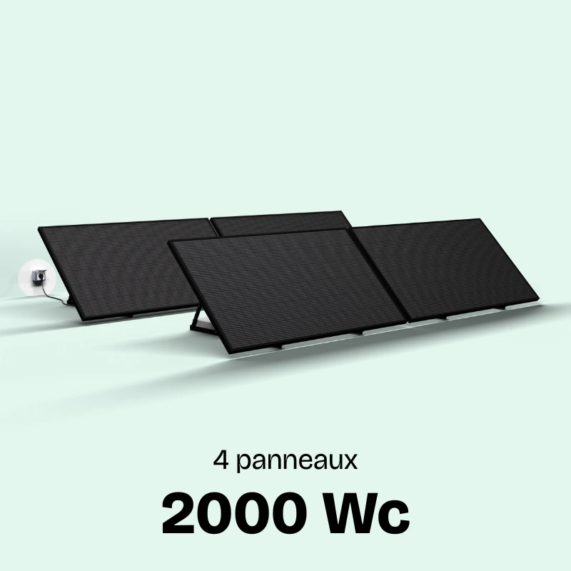 panneau solaire plug and play 2000W français Voltec Solar sunethic à brancher sur prise