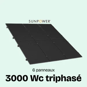 SUNETHIC Kit solaire 3000Wc E3000 Triphasé Sunpower