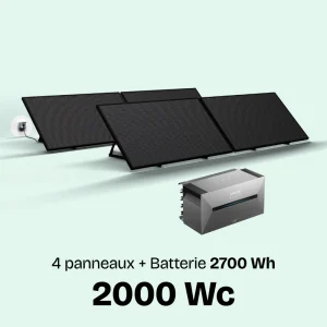 panneau solaire plug and play 2000W français Voltec Solar avec batterie ANKER sunethic à brancher sur prise
