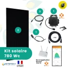 Composants kit toiture autoconsommation plug and play sunethic T780