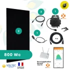 Composants kit toiture autoconsommation plug and play sunethic T800