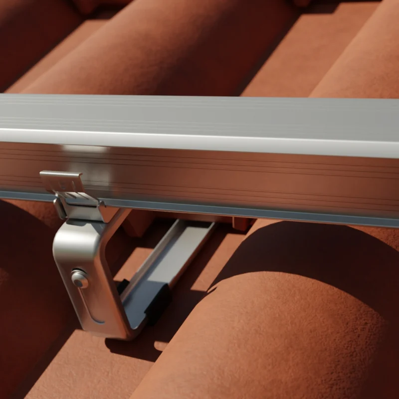 kit de fixation panneau solaire toit en tuiles ESDEC