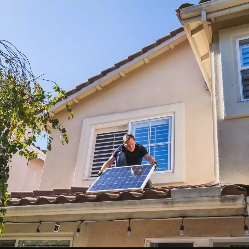 installation de panneaux solaires par des particuliers