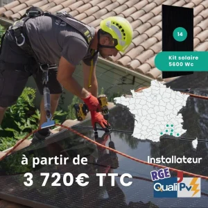 Pose par Installateur Professionnel RGE kit solaire autoconsommation français T5600