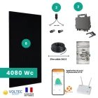 composition kit panneaux solaires triphasé 4000Wc
