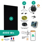 composition kit solaire 4000wc panneaux solaires français