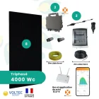 composition kit panneaux solaires 4000wv triphasé