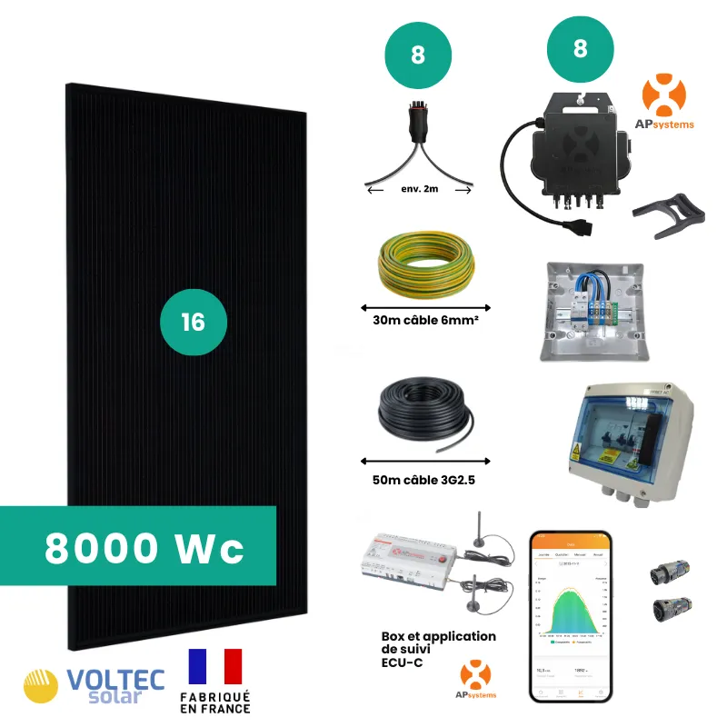 Kit solaire T8000 Voltec Solar