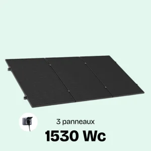 T1530 kit solaire toiture plug and play 3 panneaux solaires