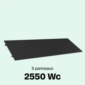Kit solaire toiture 5 panneaux autoconsommation