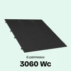 Kit solaire toiture 6 panneaux solaires