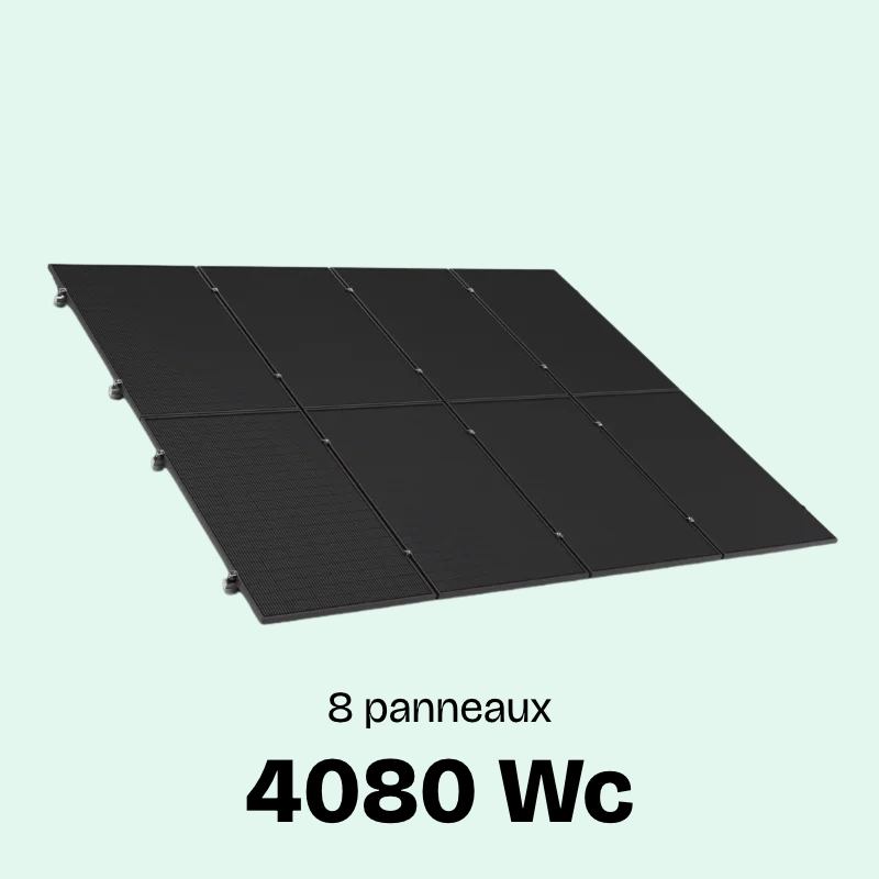 T4080 kit solaire toiture autoconsommation 8 panneaux solaires
