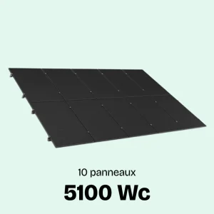 kit solaire pour toiture 10 panneaux solaires 5000wc