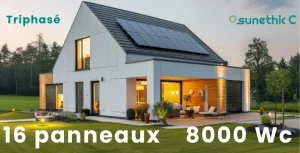 installation panneau solaire 8kw TRIPHASÉ français RGE Sunethic