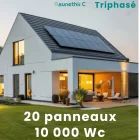 installation panneaux solaires 10 kWc triphasé RGE SUNETHIC