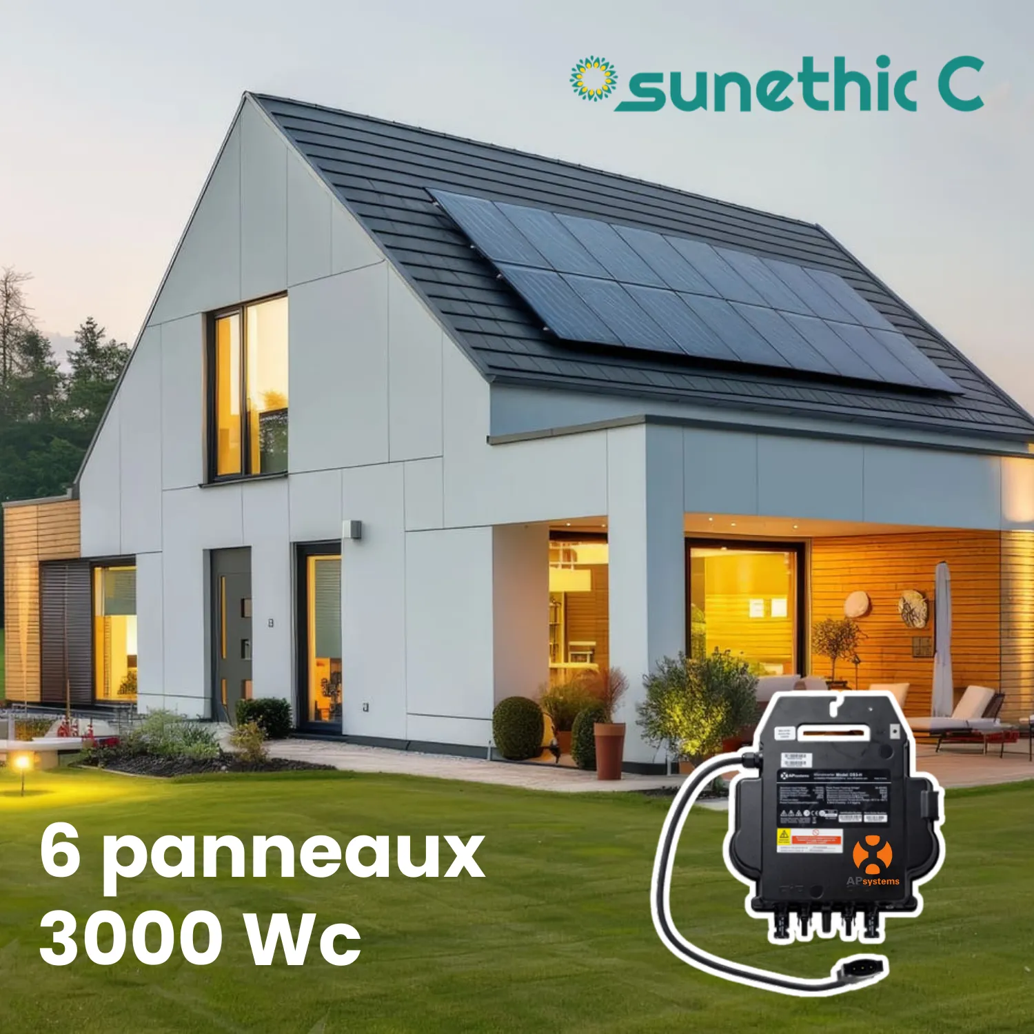 sunethic c3000 installation solaire clé en main