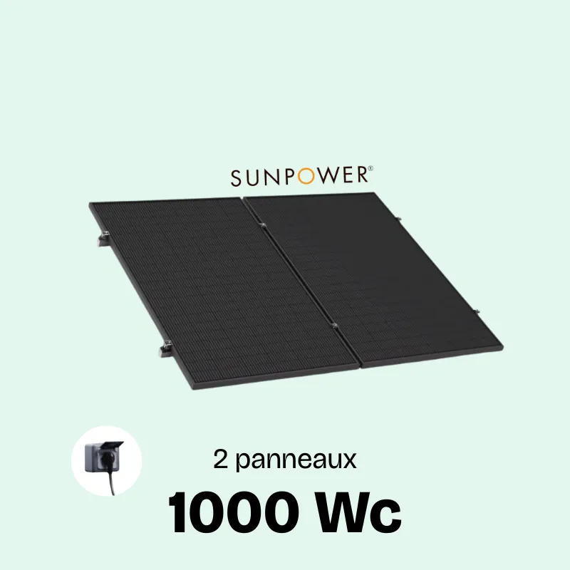 kit solaire plug and play 1000wc 2 panneaux solaires sunpower kit solaire plug and play 1000wc 2 panneaux solaires sunpower