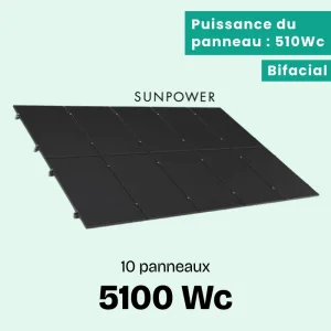 Kit solaire 5100Wc Sunethic E5100 - SUNPOWER