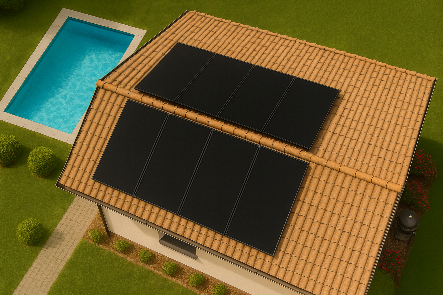 panneaux solaires pompe piscine