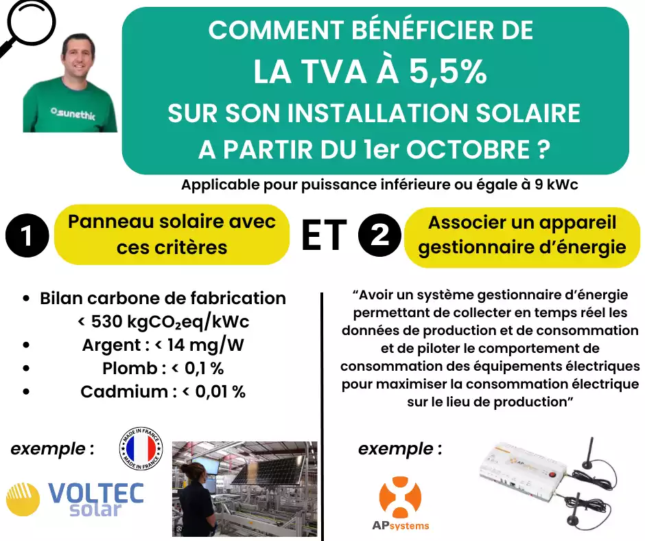 comment fonctionne la nouvelle tva à 5,5% pour les panneaux solaires